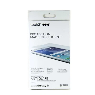 TECH21 SCREEN PROTECTOR FOR SAMSUNG GALAXY J7 IMPACT SHIELD ANTI GLARE T21-4538 - Image 1 of 2