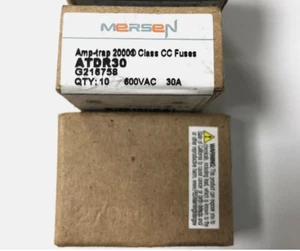 Fusible de retardo de tiempo Mersen ATDR30 600V 30A Cc G216758, (paquete de 10) - Imagen 1 de 2