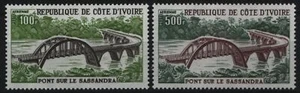 Costa de Marfil 1974 - Mi-Nr. 447-448 ** - MNH - Puentes / Puentes - Imagen 1 de 1