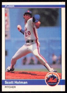 1984 Fleer Scott Holman New York Mets #589