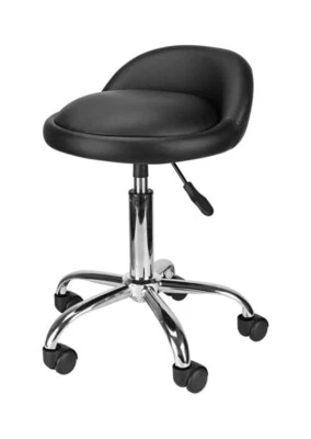 Height Adjustable Swivel Stool, Hydraulic Rolling Chair with wheel, Salon Tatto  - Image 1 of 4