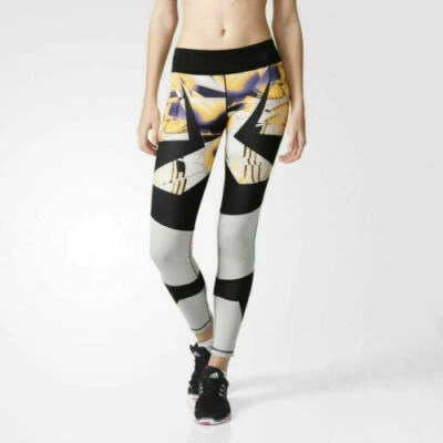 Adidas Women's Climalite Graphic Premium Fitted Lightweight Running Pants AP9532 - Image 1 of 4