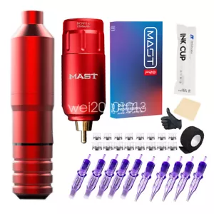 Dragonhawk Wireless Tattoo Kit Pen Machine Battery Cartridge Needles Makeup - Picture 1 of 9