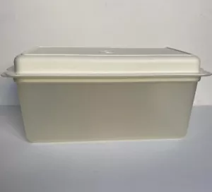 Vintage Tupperware 171 Sheer Bread Cake Loaf Cracker Keeper & 172 Almond Lid VGC - Picture 1 of 12