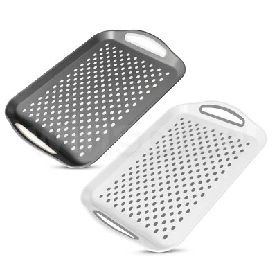 Serving Tray with Handles Large Non Slip 29*41cm Dishes Kitchen Serve Platters - Image 1 of 4