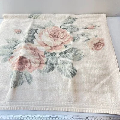 Martex Toalla de Baño Rosa Flores Rosas 100% Algodón Rectángulo EE. UU. Foto 1 de 4