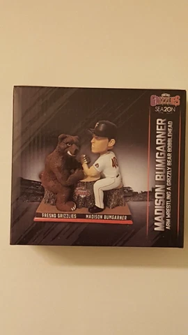 Madison Bumgarner Bobble Head ArmWrestling Grizzly Bear Bobblehead Giants Fresno Cover