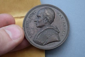 + Very Old Vatican Collector Coin of "Pope Leo XIII" + (c.1896) + chalice co. + - Picture 1 of 1
