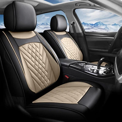 Car Fit For FORD Ranger 2007-2024 2 -Seat Cover Front Row Faux Leather Protector Foto 1 de 4