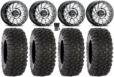 Raceline Squad Bdlk 15" Wheels +10mm 33" XC450 Tires Can-Am Commander Maverick - Image 1 of 4