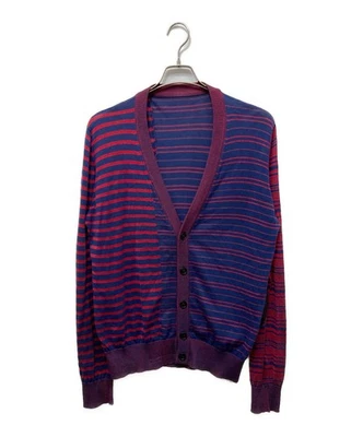 Maison Margiela Elbow patch striped cardigan Size: M Navy x red S30HA0797 Men - Image 1 of 4