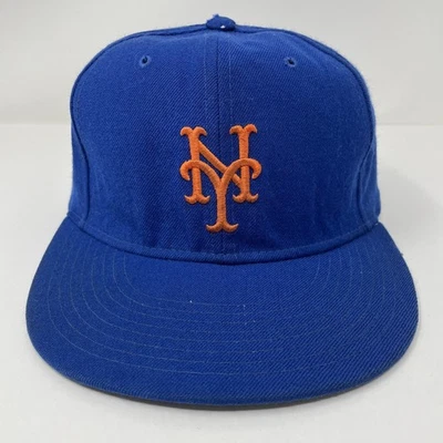 Vintage New York Mets Hat New Era Fitted 7 1/8 Cap MLB Wool Diamond Collection - Image 1 of 4