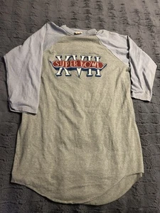 Vintage 1983 Super-Bowl XVII 17 Shirt XL 3/4 Sleeve NFL Football Redskins - Picture 1 of 7