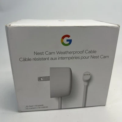 Google Nest Cam (Battery) Weatherproof 10 Meter Cable (GA02278-US) NOB - Image 1 of 2