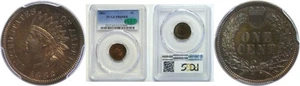 1883 1C Indian Head Cent PCGS Proof 65 RB CAC - Picture 1 of 3