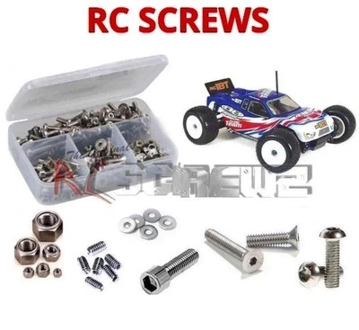 RCScrewZ Stainless Steel Screw Kit #ass020 for Associated RC18T | KIT - Image 1 of 3