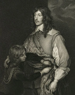 H. RYALL (1811-1867), George Lord Goring, um 1832, Stahlstich Romantik 1800-1849 - Bild 1 von 4