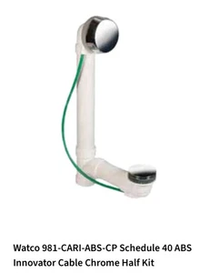 Watco 981-CARI-ABS-CP Schedule 40 ABS Innovator Cable Chrome Half Kit - Picture 1 of 6