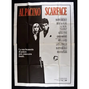manifesto 4F SCARFACE al pacino brian de palma 1 edizione italiana 1983 A122 - Imagen 1 de 3