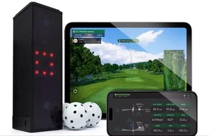 Monitor de lanzamiento de simulador de golf cuadrado SQGHE100A práctica interior entrenamiento de swing - Imagen 1 de 2