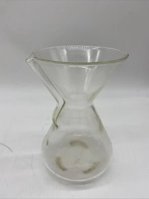 Vintage Chemex PYREX Glass Pour Over Coffee Maker Carafe Pyrex 8” *No Collar* - image 1 of 4