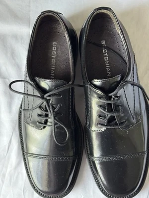 Bostonian Leather Shoes Made In Italy Size 8 M Black Leather - Image 1 of 4