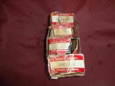 Nos 1948 52 Chevrolet 216 235 L6 Engine .40 Main Bearing Set Federal Mogul - Image 1 of 4