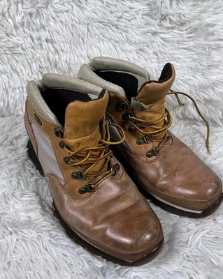 Timberland Botas al Tobillo Cuero Nobuck Tostado Trigo Tacón Alto Para Mujer Talla 8 M #1934 Foto 1 de 4