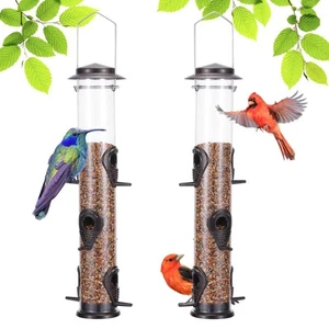 2PK Metal Wild Bird Feeder Squirrel Proof Bird Feeders for Outside Hanging 6 ... - Picture 1 of 7