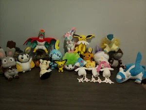 Pokemon Plush LOT of 18 TOMY, Jakks Pacific, & More! READ DESC - Picture 1 of 22