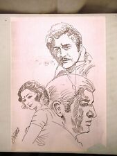Vintage Bollywood Hindi Movie Poster Painting Sketch By S.V.Joshi Collectible