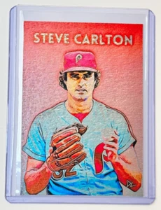 Steve Carlton Platinum Artist Signed "Philadelphia Phillies" Trading Card 1/1 - Picture 1 of 2