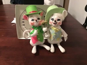 Annalee Doll spring mouse Pair - Picture 1 of 2