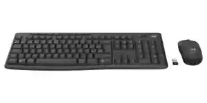 Logitech MK370 Wireless Keyboard and Mouse Set for Business QWERTY UK Graphite - Picture 1 of 2
