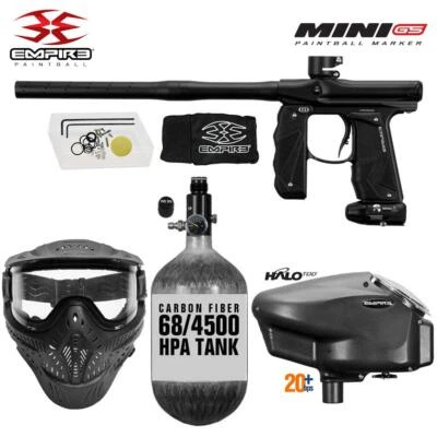 Pistola de paintball Empire Mini GS Full Auto HPA HSTL paquete C - negra polvo Foto 1 de 4