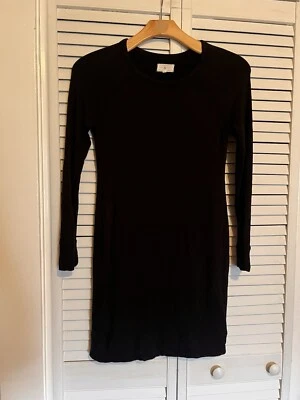 Suéter de Vestido LOU & GREY Para Mujer Talla Pequeña S Manga Larga Forrado de Vellón Negro Foto 1 de 4