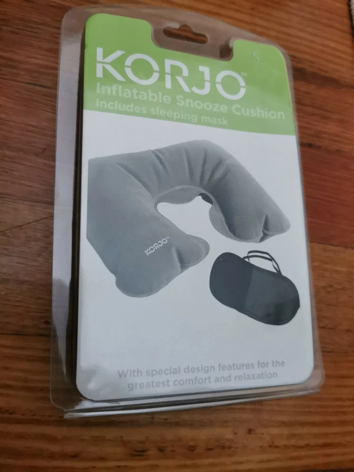 Korjo Inflatable Snooze Cushion With Sleeping Mask