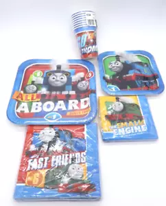 Thomas und seine Freunde alle an Bord Party Zubehör Posten - Teller, Servietten und Tassen - Bild 1 von 4