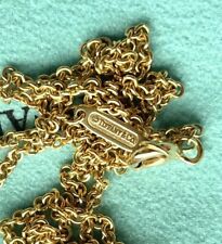 Tiffany & Co. 2mm 18” Chain 18k Gold Necklace