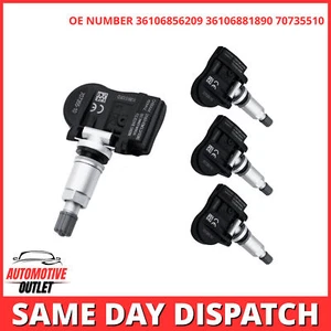 4X TYRE PRESSURE SENSOR MONITORING SYSTEM 433MHZ 36106856209 FOR BMW 1-4 SERIES - Picture 1 of 10