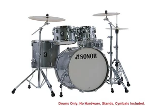 Sonor AQ2 Titanium Quartz Lacquer STAGE 22x17.5_16x15_12x8_10x7_14x6 Drum Shells - Picture 1 of 5