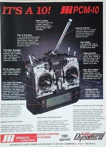 JR PCM-10 RC Systems Vintage Print Ad Ephemera Wall Decor Hobby Dynamics - Picture 1 of 1