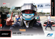 2021 Topps Now Formula 1 #19 Jüri Vips - Hitech Grand Prix