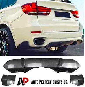 BMW X5 F15 M Sport Carbon Fibre Rear Diffuser Lip Valance Bumper + Side Spats - Picture 1 of 7