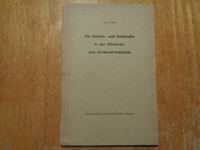 Work and Time Study of the Knitting Industry 1950 German Helmut Bihler  - Image 1 of 4