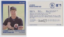1989 Star Winter Haven Red Sox James Whitehead #27
