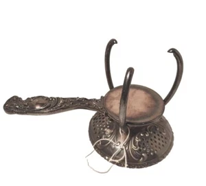 Antique MERIDEN  Quadruple Silverplate Victorian Cheese Ball Holder June 2, 1891 - Picture 1 of 24