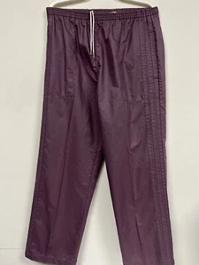 Vintage Adidas Trackpants Youth Size Medium 10-12 Purple Logo 80s 90s Pants - Picture 1 of 18