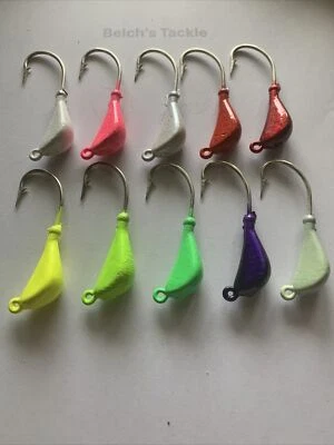 Jig Heads,saltwater and freshwater lures Baits,jig heads,Flounder,striper,taug - Image 1 of 2