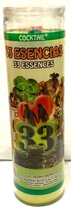 Veladora Aromática 33 ESENCIAS (33 ESENCIAS) Fortuna/Dinero/Amor/Suerte - Imagen 1 de 2